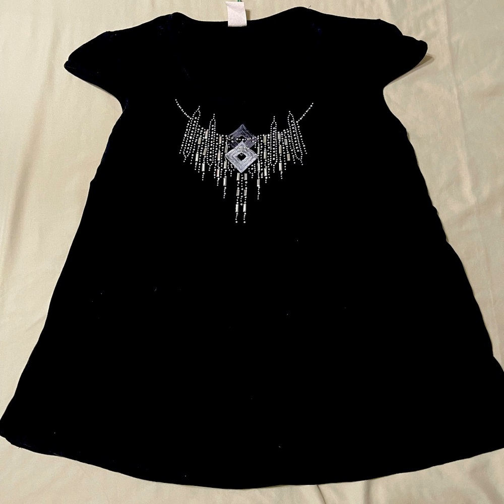 🟣🟣Maternity Black Short Sleeve Bling Top/Blouse